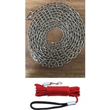 Feyza Design 3 Metre Köpek Bağlama Zinciri, Güçlü ve Dayanıklı Gezdirme Kayışı