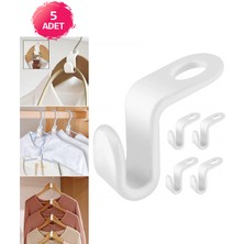PremiumPort 5 Adet Dolap Içi Askı Çoğaltıcı ve Düzenleyici Klips Seti