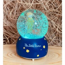 PremiumPort Küçük Prens Temalı Şeffaf Kar Küresi, Sihirli Kar Manzarası Hediye