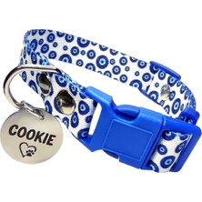 Feyza Design Yavru ve Küçük Irk Köpekler Için Şık ve Rahat Tasma ile Künye Seti