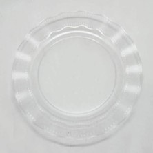 Skygo Şeffaf Lüks Plastik Mika Yuvarlak Tabak 22 Cm 6 Adet