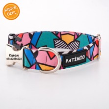 Feyza Design Renkli Köpek Tasması ve Künyesi, Özel Isimli Köpek Tasmaları