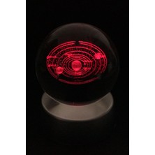 PremiumPort Işıklandırmalı Cam Küre Gezegenler Modeli, Şık ve Modern Dekorasyon Parçası