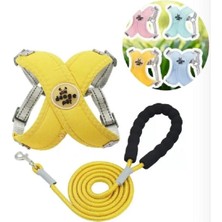 Feyza Design Yumuşak ve Konforlu Köpek/kedi Göğüs Tasması ve Gezdirme Seti