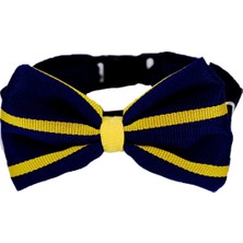 Feyza Design Ayarlanabilir Sarı Lacivert Kedi Köpek Papyonu 9X12 Cm, Boyun Ölçüsü 35-45 cm