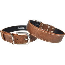 Feyza Design Lyon Büyük Boy Deri Köpek Tasması 55 cm – Dayanıklı ve Şık Tasarım