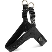 Feyza Design Max Molly Matrix 2.0 Akıllı Köpek Göğüs Tasması Siyah Medium