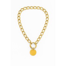 Feyza Design Şık Isimlikli Künye Zincir Kolye, Tarzınızı Tamamlar