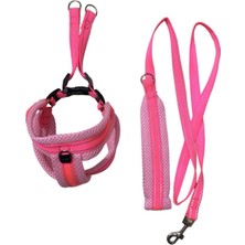 Feyza Design Konforlu Köpek Göğüs Bel Tasma ve Sevk Kayışı Seti