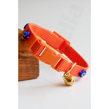 Feyza Design Ayarlanabilir Nazar Boncuklu Köpek Boyun Tasması, Küçük ve Orta Irklar Için