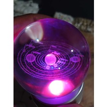 PremiumPort Işıklı Cam Küre Güneş Sistemi ile Dekorasyonu Canlandırın