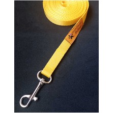 Feyza Design 3 Metre Sarı Köpek Sevk Kayışı, Güvenli ve Konforlu Gezinti Için