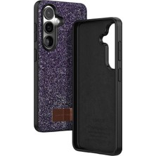 CT Stones Onegif Samsung Galaxy S26 Bright Simli Kapak - Derin Mor