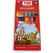 Tgb Kırtasiye 12 Renk Boya Kalemi – Kırılmaya Dayanıklı, Non-Toxic, Yerli Üretim