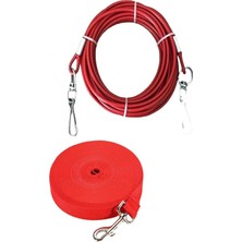 Feyza Design 10 Metre Köpek Gezdirme ve Bağlama Tasma Seti, Dayanıklı ve Güvenli Kullanım
