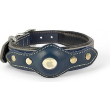 Feyza Design Klasik Deri Airtag Uyumlu Köpek Tasması, Şık ve Dayanıklı Tasarım