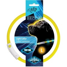 Feyza Design Işıklı Köpek Tasma, L Boy, 28X28X2CM, Güçlü ve Şık Tasarım