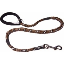Feyza Design Esneyebilen Köpek Tasması, Şok Emici, 65 Cm, Kahve Renk
