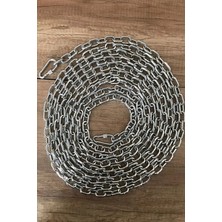 Feyza Design 3 Metre Köpek Bağlama Zinciri ve Vidalı Karabina Seti, Güçlü ve Kullanışlı