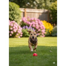 Feyza Design Kahverengi Köpek Motif Desenli Üçgen Fular Bandana, Şık ve Rahat Kullanım