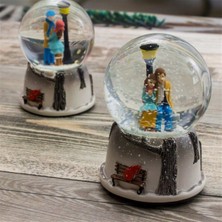 PremiumPort Sevimli Çiftler Kar Küresi, Orta Boy, Dekoratif ve Şık Tasarım