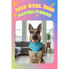 Feyza Design Kişiye Özel Büyük Irk Köpek Bandanası, Ayarlanabilir ve Şık Tasarım