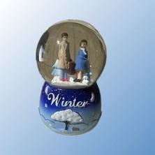 PremiumPort Işıklı Kar Püskürten Kış Masalı Temalı Büyük Kar Küresi