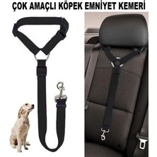 Feyza Design Ayarlanabilir Çok Amaçlı Köpek Emniyet Kemeri ve Araba Tasması
