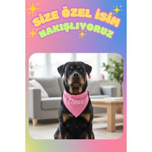 Feyza Design Kişiye Özel Büyük Irk Köpek Bandanası, Ayarlanabilir ve Şık Tasarım