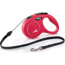 Feyza Design Kırmızı Xsmall Otomatik Köpek Gezdirme Ip, 3 Mt, Dayanıklı ve Rahat Kullanım