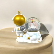 PremiumPort Işıklandırmalı Robotlu Sulu Kar Küresi, Dekoratif Hediye ve Süslemeler