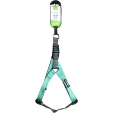 Feyza Design Turkuaz Köpek Göğüs Tasması, Ayarlanabilir, Güvenli ve Şık Tasarım