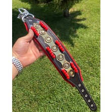 Feyza Design Derili Boncuklu Kangal Köpek Tasması 60 Cm, Şık ve Dayanıklı Tasarım