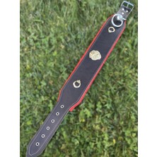 Feyza Design Büyük Irk Köpek Boyun Tasması, Hakiki Deri, 78 Cm, Şık ve Dayanıklı