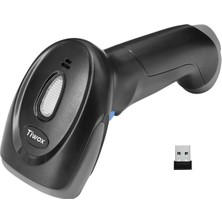 Pazarcan Tiwox VSK-227 1d Lazer Kablosuz Barkod Okuyucu Batarya + Mini USB Dongle
