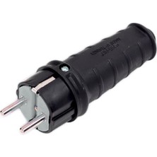 Pazarcan Kauçuk 1 x 16 A Topraklı Erkek Fiş 220V