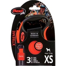 Feyza Design Xtreme Otomatik Köpek Gezdirme Kayışı Turuncu 3 Metre Xsmall