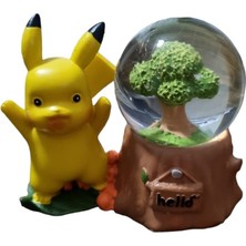 PremiumPort Parlak Polyester Cam Küre Dekoratif Işıklı Süs Hediye