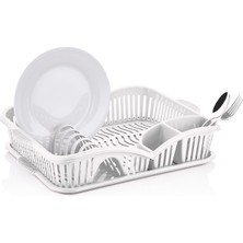 Yazıcı Çok Amaçlı Bulaşıklık Kurutmalık & Tabaklık – Bulaşık Durulama Sepeti, Tezgah Üstü Düzenleyici