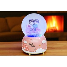 PremiumPort Romantik Müzikli Kar Küresi, Sevgiliye Özel, Zarif ve Şık Tasarım