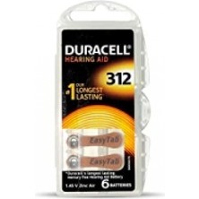 Duracell 312 Işitme Cihaz Kulak Pili 6 Parça  Kutu (4887)