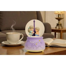 PremiumPort Romantik Eyfel Kulesi Kar Küresi, Çift Tasarım, Şık ve Özel Dekorasyon