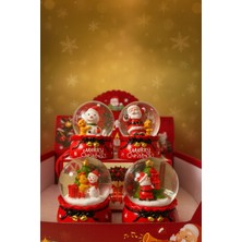 PremiumPort Yılbaşı Temalı Orta Boy Kar Küresi, Şık ve Dekoratif Ev Süsü