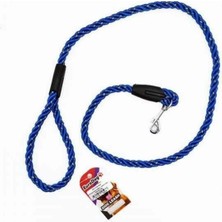 Feyza Design Mavi Reflektörlü Köpek Gezdirme Tasma 13 mm 120 cm Rahat ve Güvenli