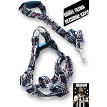 Feyza Design Renkli Köpek Göğüs Tasması ve Gezdirme Kayışı Seti + Seramik Bardak Hediye