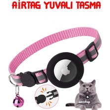Feyza Design Airtag Uyumlu Kedi ve Köpek Tasma Güvenlik Kilitli Aparat