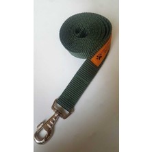 Feyza Design Dayanıklı Köpek Gezdirme Kayışı 1.50 M, 2.5 Cm, Haki Renk