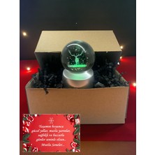 PremiumPort Yılbaşı Temalı Renk Değiştiren LED Cam Küre Işık Hediye