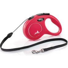 Feyza Design Kırmızı Small Otomatik Köpek Gezdirme Tasma 5 Metre, Konforlu ve Güvenli Kullanım