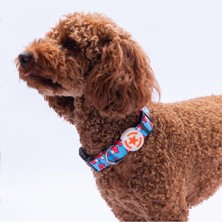 Feyza Design Renkli ve Şık Mantar Desenli Ayarlanabilir Köpek Boyun Tasması